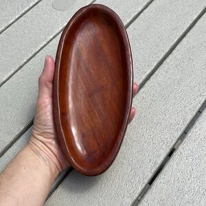 Small Oval Wood Bowl